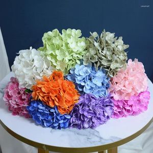 Dekoratif Çiçekler 5 PCS FAUX 90 KAFA HADEDEA GERÇEK TOPAKLI TOPU Yapay Düğün Düzenlemesi Sahte Ev Paty Dekor Çiçek