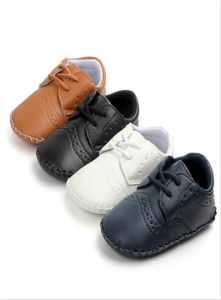 Buty dla niemowląt skórzane mokazina obuwia buty do sneakerów do noworodka skórzanego chłopca buty na 0 18M6847042
