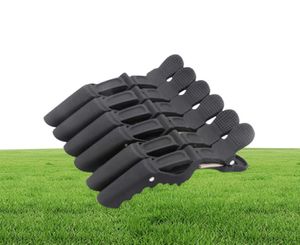 Frosted Black Carbon Hair Clip 6pcslot Salon Cutting Hairdressing Crocodile Cliping Hair Alligator Clips for Hair Stylist1795770