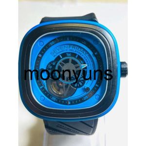 Sevenfriday Watch designer watches Seven Friday P Series Mens Watch 47mm Automatic Winding Blue Made in Swiss Used high quality