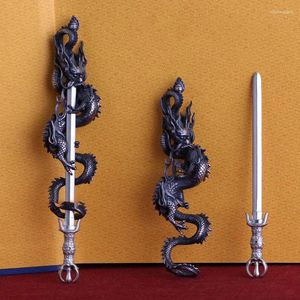 Pendant Necklaces Chinese Style "Dragon Sword" Retro Old Dragon Men's Necklace High-end Domineering Detachable Gift For Boyfriend