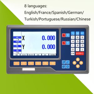 8 Idiomas 3 eixos LCD DRO Readutas digitais 2 eixos Display Counter para moagem do torno de torno Máquinas Medidor