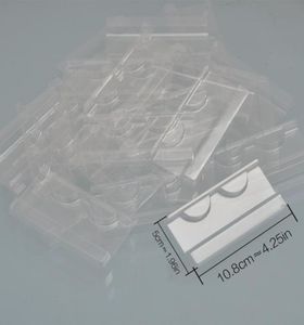 100pcspack whole plastic clear lash trays for eyelash packaging box faux cils 3d mink eyelashes tray holder insert for eyelas406262020293