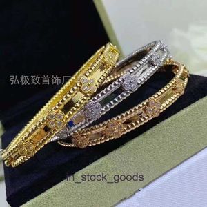 High -End -Designer -Armreifen für Vancleff gegen Gold Kaleidoscope Enge Edition Single Full Diamond Ball Armband für Frauenmodell Luxus und kleines Gruppenarmband