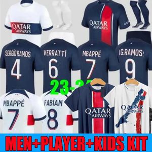 24 25 Maillot Mbappe Futbol Formaları Çocuk Kiti 23/24 Oyuncu Versiyon Eğitimi Öncesi Maç 2023 2024 Maglia Psgs Evde Futbol Gömlek Hakimi Fabian Vitinha O Dembele