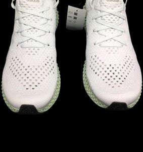 FutureCraft Alphaedge 4D Ltd Aero Print White BD77701 CHICAS MENINAS MENINAS SPORTS SOMENTES CASUAL TRINEIROS