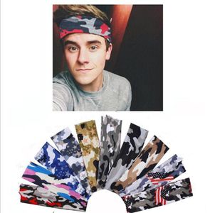 Sport Camouflag Headband Elastic Fitness Fitness Yoga Sumorosi Gym Outdoor Gym Funch Tennis Basket Basket Wide Hair Band Fashion Hair Accessori4726396