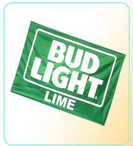 Bandiera lime luminosa Bud 3x5ft 100D poliestere esterno o interno club di stampa digitale banner e bandiere intero9362631