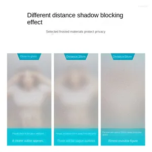 Fensteraufkleber gefrostete Glastür transparent und undurchsichtiger Aufkleber Badezimmer Filmschattierung Antispeeking Blume