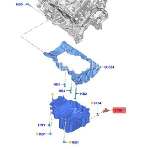 Ford Mazda Lincoln Navigator için Conta Vidalı Cıvata ile Araç Yağı Tahliye Tapası MKX Araç Yağ Tavası Tahliye Somun Sump Fişi BC3Z6730A KX6Z6730B