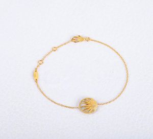 Den nya Sun Moon Star Necklace Lucky Pendant Jewelry Adops Mother of Pearl Sterling Silver Tjocklek 18K Guld Högkvalitativ halsla2641294