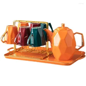 Bicchieri da vino set di acqua di lusso nordico set familiare soggiorno tazza di tè in ceramica