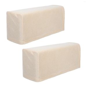 Chair Covers 2 Pcs Sofa Arm Couch Armrest Stretch Protectors Couches Sofas Loveseat Washable