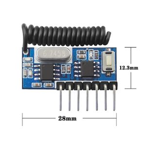 ジョグセルフロックインターロックコントロールモードとハイ付きDC33V-5Vでの長距離ワイヤレス操作用の433MHz RFリモートコントロールトランスミッター