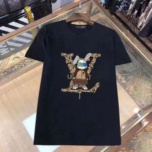 夏のメンズルーイヴィットデザイナーTシャツカジュアルマンレメンズTシャツプリント半袖