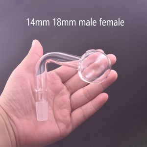 10pcs süper büyük kase cam yağ brülör boru farikiye aksesuarları 14mm 18mm erkek kadın kalın pireks su boruları teçhizatlar sigara içme bongs