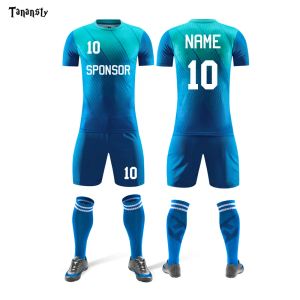 Shorts Nya fotbollströjor Set Mens Sportswear Training Uniform Football Jersey Suits Team Uniforms Uppsättningar Skjortor och Shorts Kits19 Hot