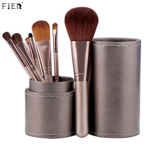 Shadow Fjer Champange Makeup Brushs Set Professional Foundation Powder Concealer для век румян