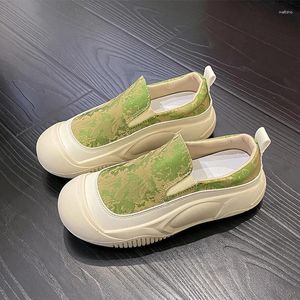 Sapatos casuais tênis imprimem apartamentos plataformas pães esportivos andando 2024 Summer Fashion Cosy Zapatos feminino