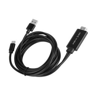 NEU 2024 USB-C zu HDMI-kompatiblen Kabel Typ C Bildschirm Sharing 4K HD 60Hz Stecker und Langzeit-Leitungs-Design-Displayempfänger PD3.0 Stick 1. Für