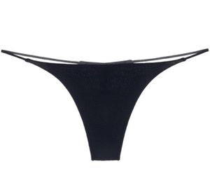 2020 Women Sexy Bandage G String Mancciale solide Colore solido Bassa cintura sottile Thangy con cinturini femminile Bikini Mini Thong1125732