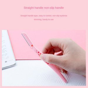 Eyebrow Scraper Straight Handle Sharp Eyebrow Razor Eyebrow Trimmer Face Razor Beginner Macro Blade