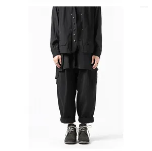 Men's Pants Dark Japanese Retro Yamamoto Deconstruction Style Pure Cotton Spring And Summer Casual Fashion