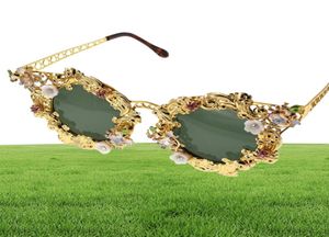 Solglasögon yangliujia barock ihåliga blommor som återställer gamla sätt att glasögon strand turism kvinnor smycken tillbehör2813330