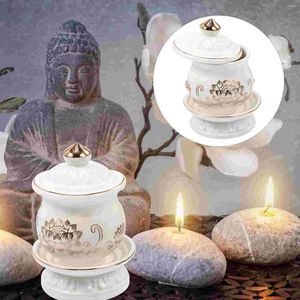 Vasen Wasser bieten Tassen Ritual Schüssel Relief Lotus Blumentempelhalter