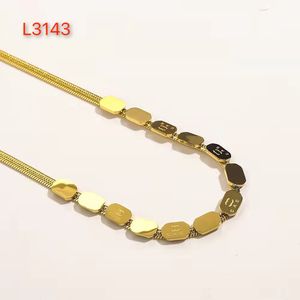 Luxury Gold-Plated Necklace Brand Designer New Connecting Boutique Necklace Boutique Gift Charm Girl Fashion Event Necklace Box Birthday Party