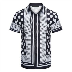 Summer Men's T-Shirt Designer Imprimir botão Cardigan Versão solta de manga curta Hawaiian Top de alta qualidade Ele elegante coleta de camisa de banho masculina Tamanho da camisa de praia M-3xl #14