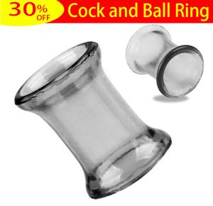 Anello di cazzo elastico Spessa silicone Penis Extender Sconto della sfera del pene Eiaculazione Ring Sex Toy per Men4330207