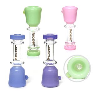 3,5 -Zoll -Rohre Raucherzubehör Shisha Tabaklöffel farbige Mini -Glasrohr kleine Handrohre für Ölbrenner DAB gemischte Farbfabrik Großhandel