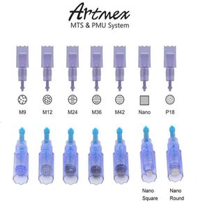 MTS Needle Cartridge för ArtMex V9 V8 V6 V3 Semi Permanent Makeup Machine Derma Pen Microneedle M9 M12 M24 M36 M42 Nano Needles8404389