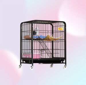 Cat Carrierscrates Houses Super Large Square Tube Cage Villa 3 Schicht Doppelhaus Haushaltsklettern Rahmen Indoor Haustier Accessori1800123