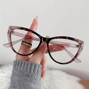 Sonnenbrille transparente Rahmen Anti-UV-UV-Blue-Strahlen Brille Retro Sehversorgung Ultra-Licht-Computerbrillen PC Flat Mirror Eyewear Frauen Mädchen