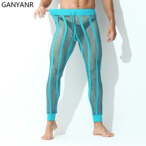 Pants Ganyanr Running Pants Men Sport Gym Jogging Training Sportwear Trousers Leggings Trackpants Workout Joggers Hollow Out Sexy