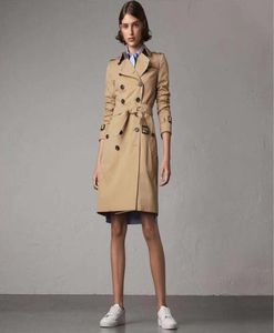 Bahar Trençküzü Kadınlar İçin Uzun Kollu Katlar Kadın Palto Kadın Giysileri Sonbahar ve Kış İngiltere Jaqueta Feminina BA3481529