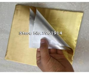 100 Blätter 2020 cm Gold Aluminium Folie Wrapper Papier Hochzeit Schokoladenpapier Süßigkeitenpapierpapierblätter2103237259583