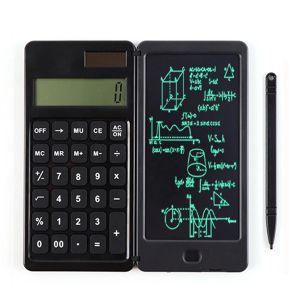 Calculadoras calculadoras dobráveis escrevendo tablet Digital Drawing Pad Screen LCD 10 dígitos Display com caneta de caneta de caneta Função de bloqueio