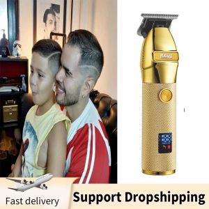 Trimmers Professional Hair Trimmer with Guide Combs Men Cordless Hair Cutting Electric Hair Clippers Beard Trimmer Barber Styling Tool T9