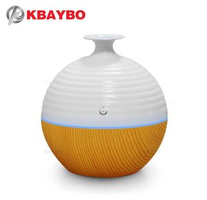 USB ultrasonic humidifier 130ml aroma atomizer with 7 color LED lights wood grain aroma diffuser essential oil diffuser9388367