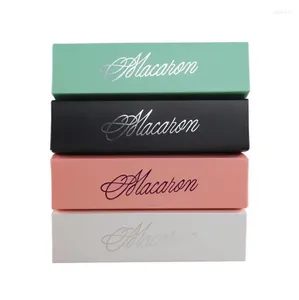 Geschenkverpackung Home Made Macaron Black White Pink Green Box Biscuit Muffin LX6666