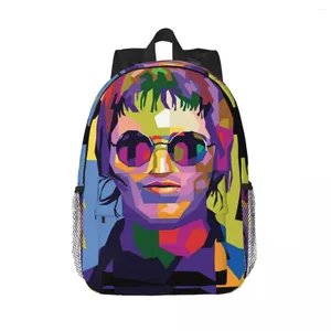 Backpack Liam Gallagher Mochilas Teenager Bookbag Casual Students School School Laptop Rucksack Bag de grande capacidade