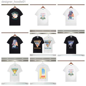 Erkek Tişörtleri 2024 Tasarımcı Kazabaşa Mens Lüks T-Shirt Üst Lüks T-Shirt Kazabakka Gömlek Giyim Moda Yaz Denizci Yakası Kısa Sle L6 C240412