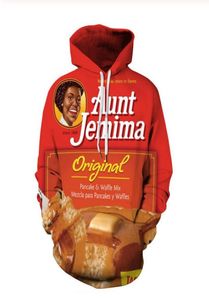 Fashion Men Hoodies Harajuku aunt jemima 3D HD Print Casual Fox Hoodies Sweatshirts Couple Tracksuits Women Hoodies LM0327583669