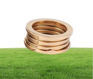 Gold Silver Rosegold Color Spring Rings for Women Men Girls Ladies Midi Rings Logo Classic Designer Wedding Bands Brand Jewelry4030382