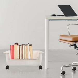 Aufbewahrungsbox -Riemenblecher Bücherregal Räder Badezimmer Organizer Halter Spielzeugbehälter Räder mit dem Kühlzimmer Karren Home Home