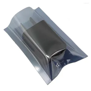 Förvaringspåsar 100st Static Shielding Packaging ESD Anti-Static Packing Bag Open Top Antistatic For Electronic Pouches