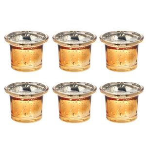 Velas 6pcs vidro criativo cup cup de copo simples contêiner de estilo247h